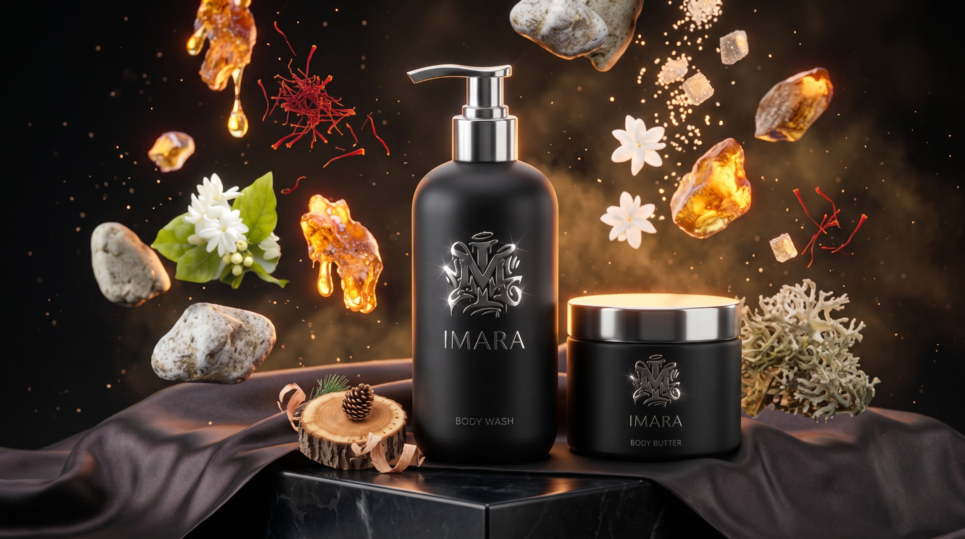 IMARA Body Wash bottle